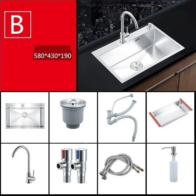 Кухонная раковина с встраиваемым покрытием кухонная из нержавеющей стали |