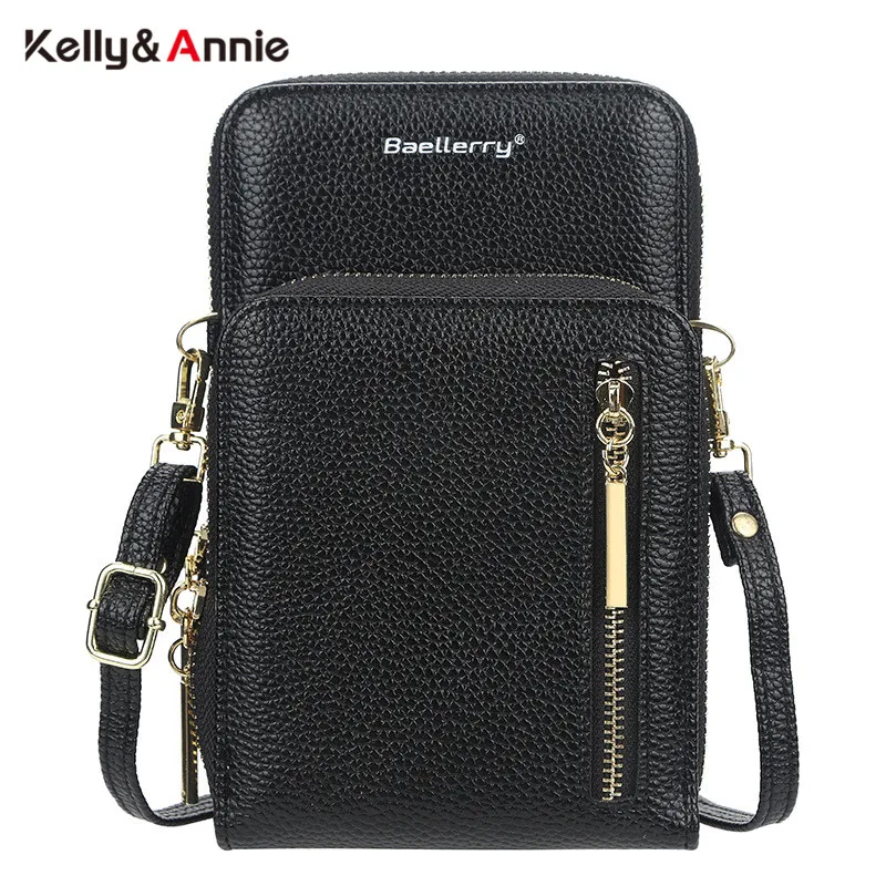 

HOT Fashion Cell Phone Pocket Women's Shoulder Bag Pu Leather Female Card Purse Ladies Small Crossbody Bags Handbag Designer