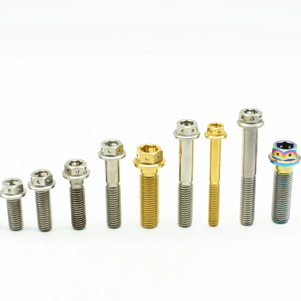 Титановые болты для мотоциклов плоскогубцы моторных велосипедов M8 15-55 мм