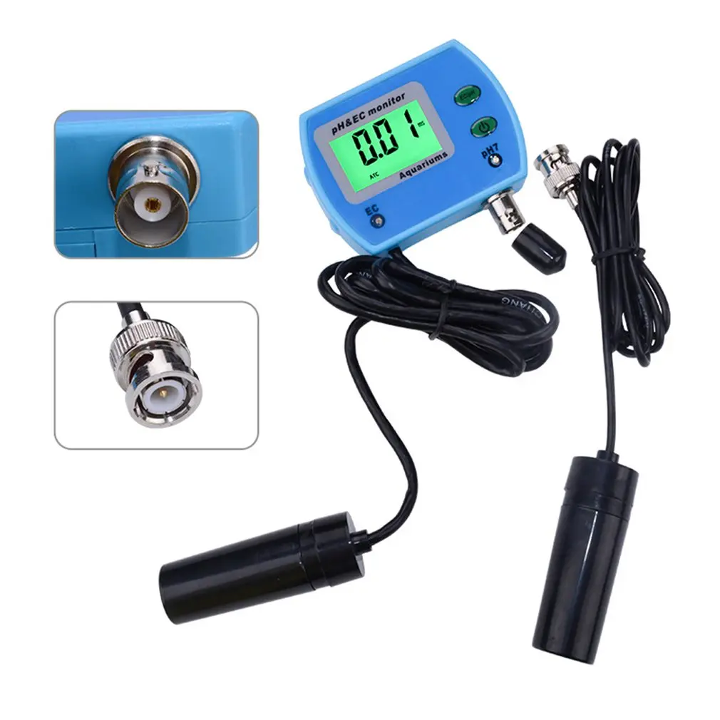 Портативный цифровой измеритель PH/EC детектор проводимости кислотный Измеритель