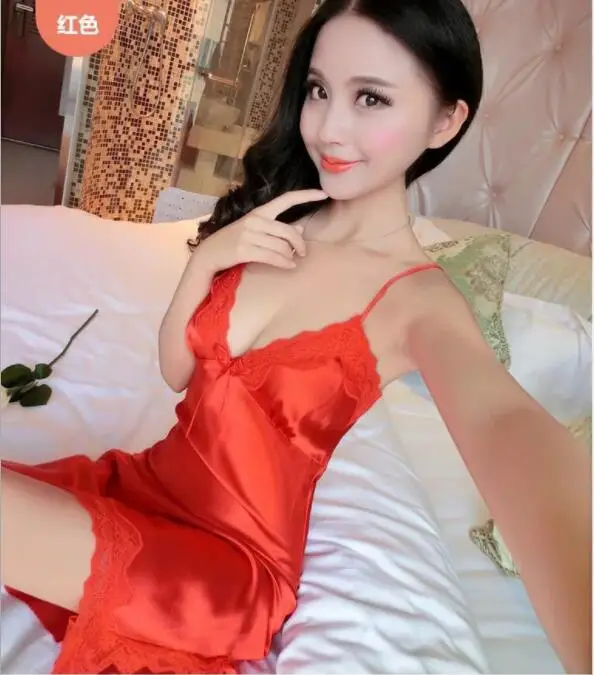 Женские ночные рубашки сексуальное ночное белье кружевное лоскутное Camisola Нижнее белье Ночное шелковое платье одежда для сна ночная рубашка одежда