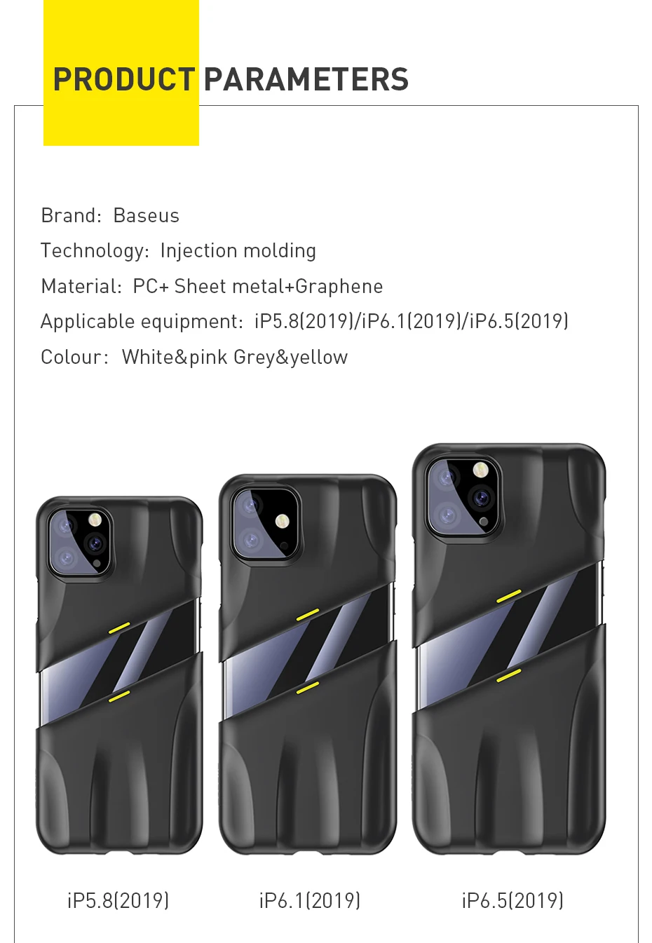 Baseus для iPhone 11 Чехол Жесткий PC противоударный чехол с поддержкой беспроводной зарядки для iPhone 11 Pro Max 5,8 дюймов 6,1 дюймов 6,8 дюймов