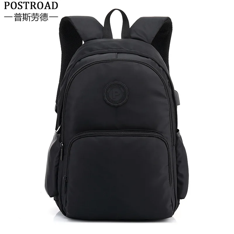 Summer Men's Bag  Black Casual Travel Backpack Oxford Cloth Anti-Spillage Backpack