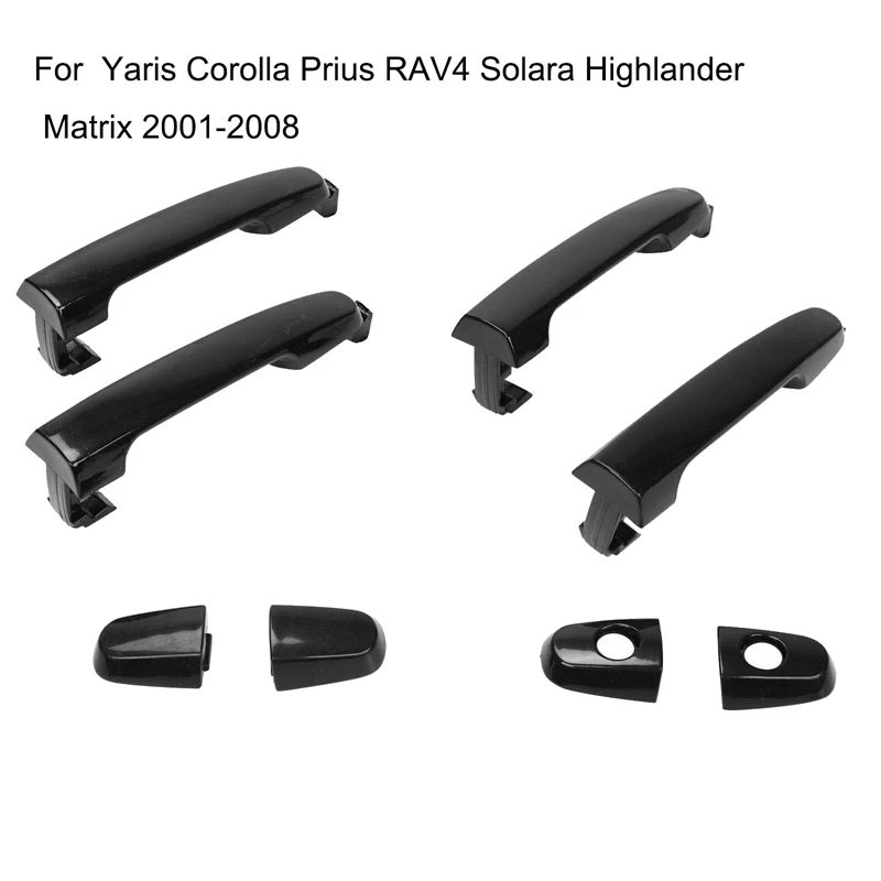 4 PCS(Front Rear Left Right)Outer Outside Exterior Door Handle for Toyota Corolla Camry Prius RAV4 2003-2008 69211-AA020 | Автомобили и