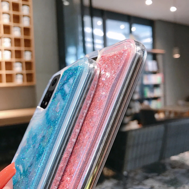 glitter stars quicksand phone case for xiaomi redmi note 9 8 11 pro 9s 11t poco x3 nfc m4 mi 10t pro 11 lite 5g ne soft cover free global shipping