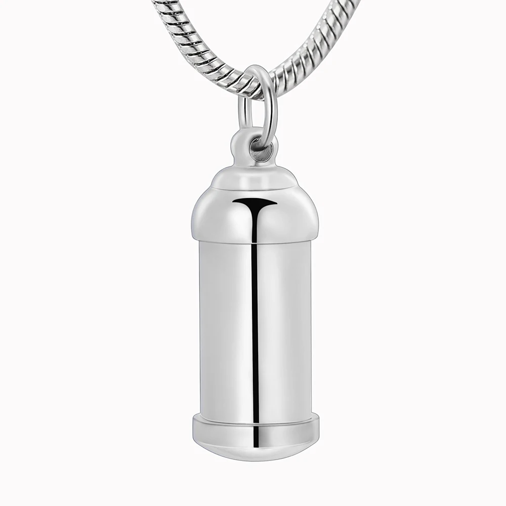 IJD1942 Новое поступление! Цилиндр из нержавеющей стали мемори урна ожерелье держать человека/ПЭТ похорон пепел Keepsake кремационные украшения