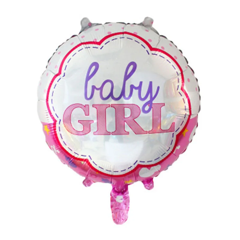 G02 18-дюймовый Baby Shower Пол раскрыть Фольга воздушный шар Дети 1st День рождения Фольга воздушные шары для мальчиков и девочек, в первую очередь предметы для украшения дня рождения - Цвет: G02