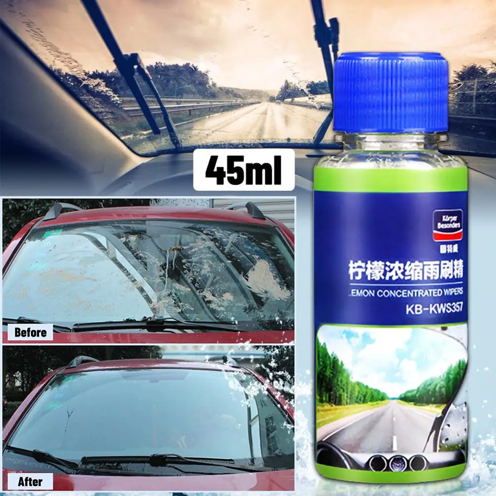 

SALE 45ML/Bottle Lemon Superior Glass Cleaner Windshield Washer Ultra Fluid Concentrate Car Windshield Glass Concentrated Washer