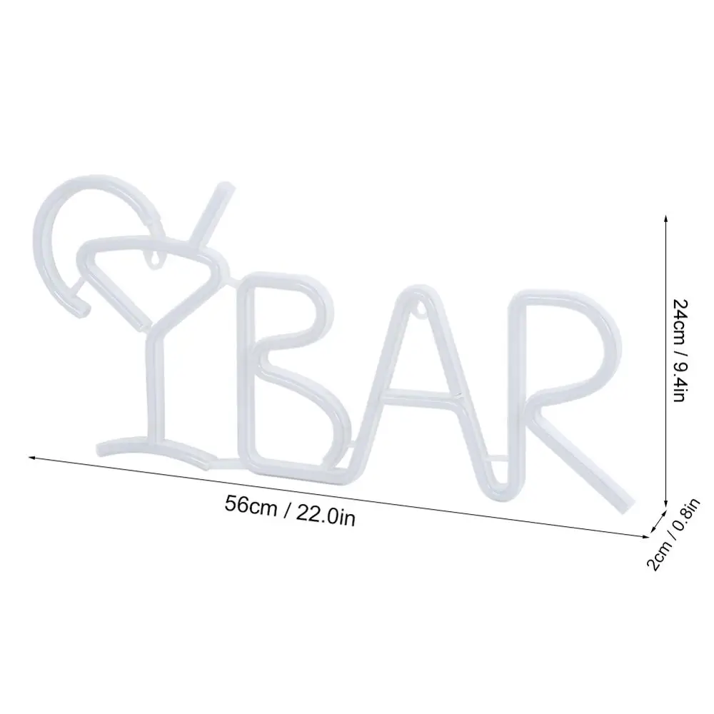 

LED BAR Neon Sign Light for Bar KTV Snack Shop Decor Juice Letter Neon Lamp Tube Christmas Wall Decor with Remote Control