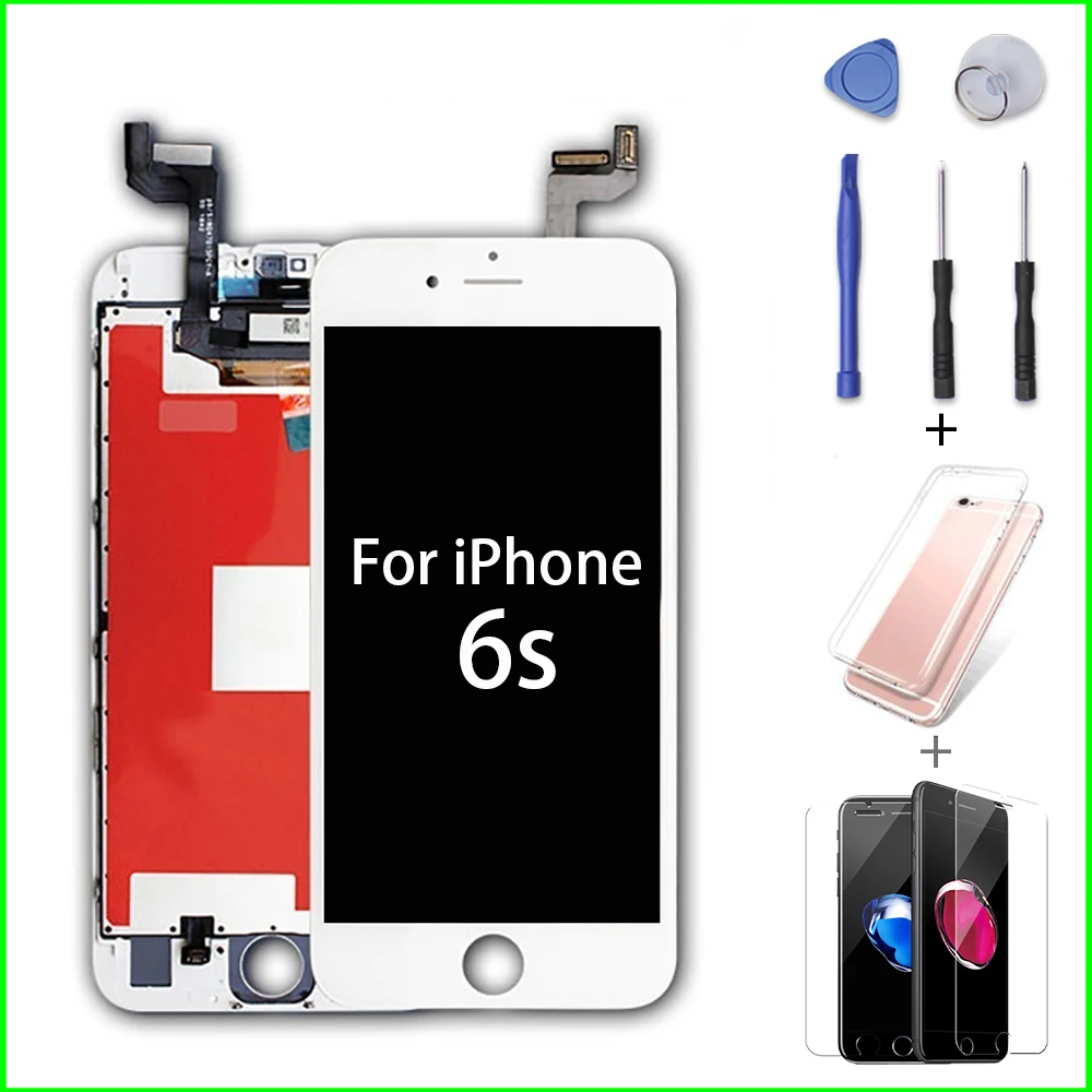 Черный/белый Pantalla ЖК-дисплей Замена для iPhone 6s Scree 3D дисплей дигитайзер сенсорный экран для iPhone 6 6s Plus с отверткой