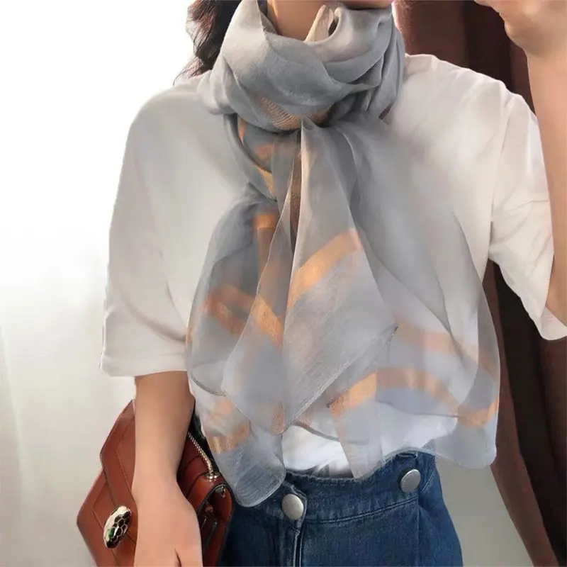 Тонкий как цикада тутового шелка шарфы женские хан издание джокер длинный