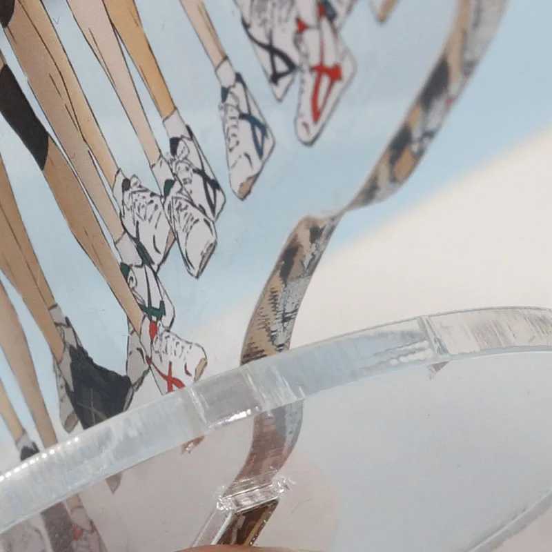 

1 pcs Anime Haikyuu!! Volleyball Teenagers Teammate Acrylic Desk Stand Figures Model Plater Holder Cake Topper Activities Decor