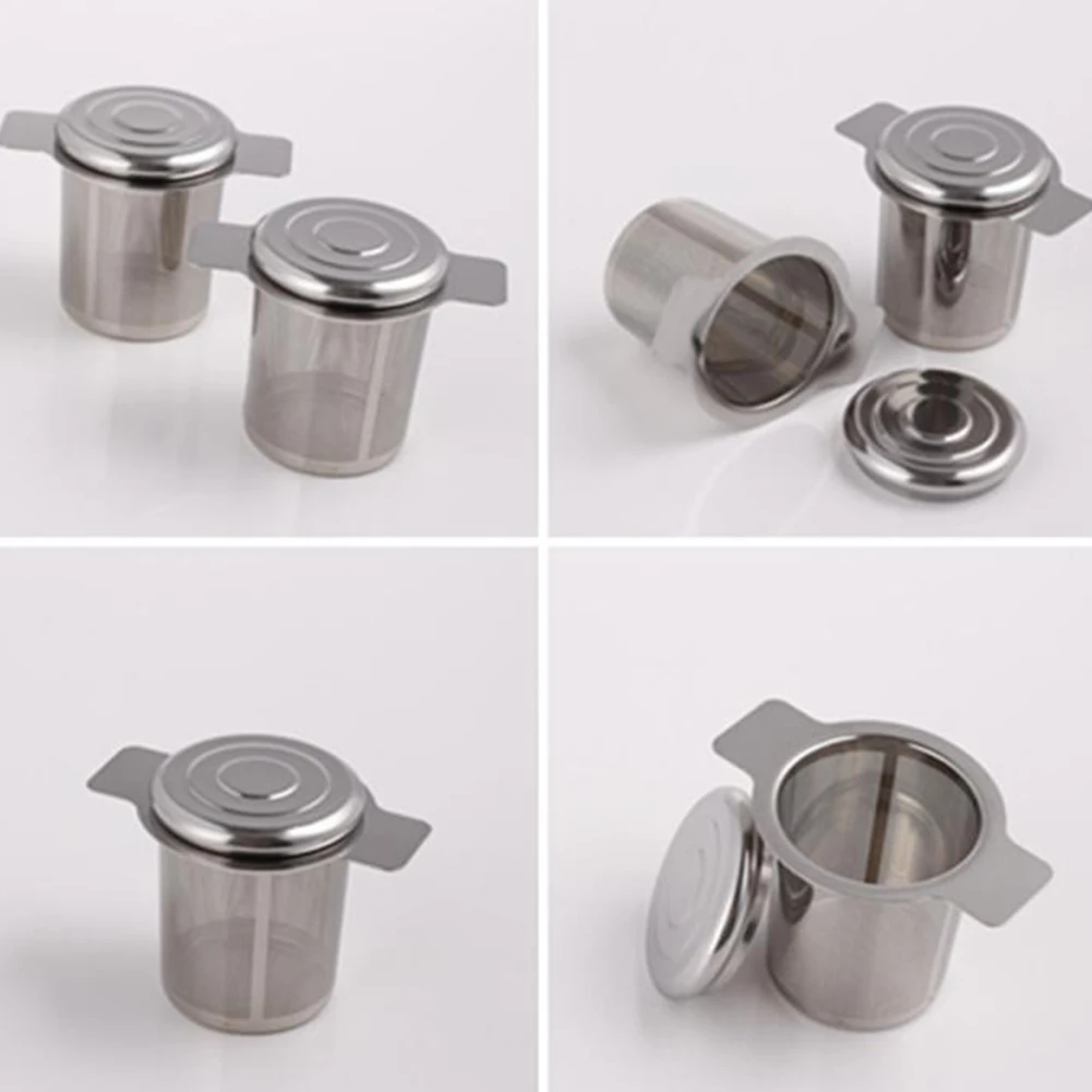 Портативный 304 заварка чая из нержавеющей стали с крышкой фильтр чайный горшок