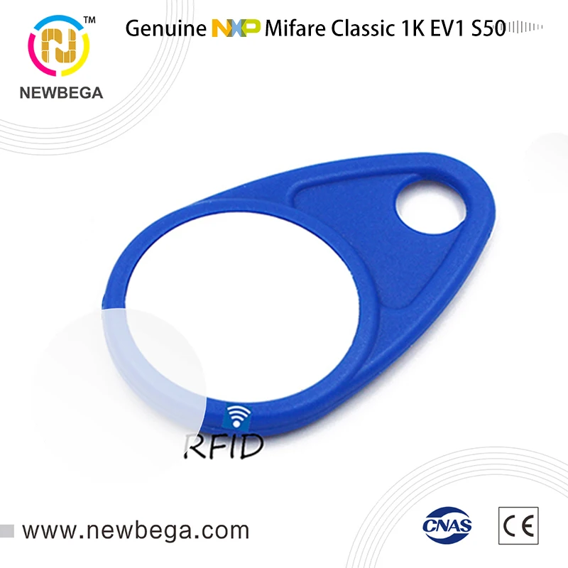 10 шт. Подлинная MF1ICS50 EV1 1K-4 байта UID RFID 13 56 МГц IC брелок AK07 для ключей бесплатная