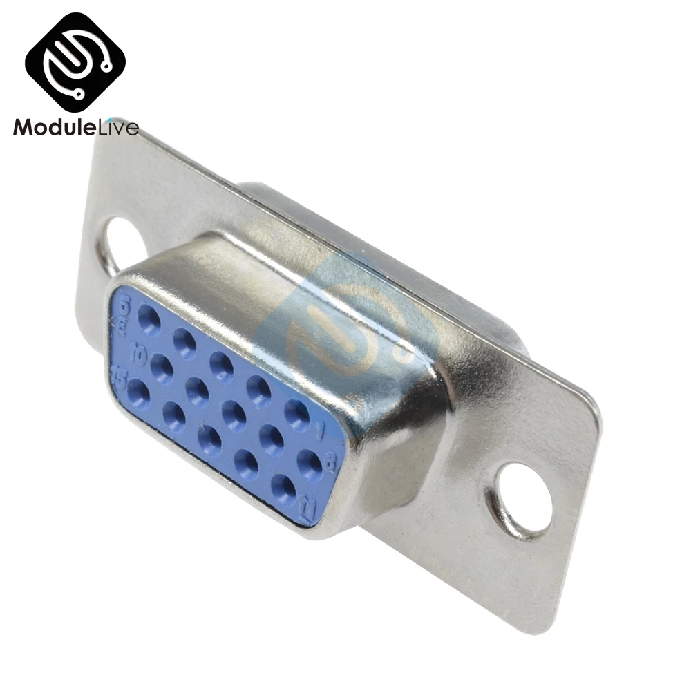 

Разъем DB15 для ЖК-монитора, гнездо VGA, 15pin, гнездо, 10 шт.