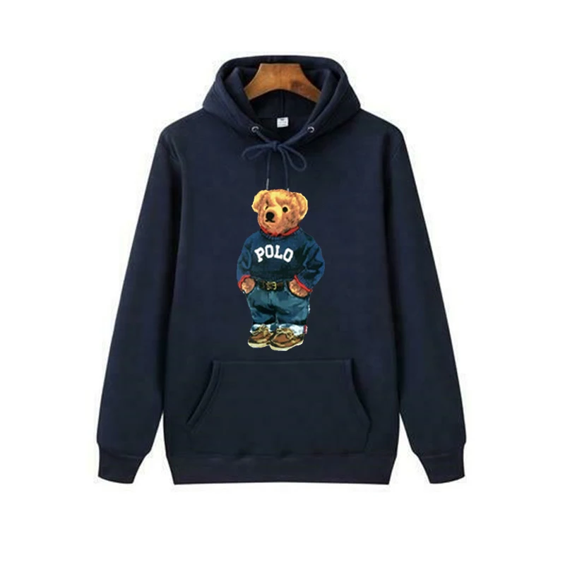 

Fashion Men Hoodie Limited Edition Bear For Men And Women Hip Hop Pullover Winter Fleece Hoodies Casual Tracksuit Top