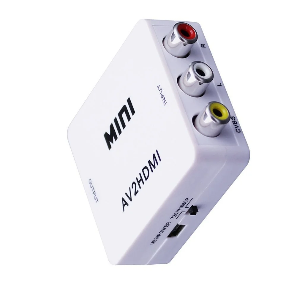 Преобразователь HD-RCA HDMI-совместимый с AV-адаптером смарт-боксом PS4 ноутбуком Chromecast