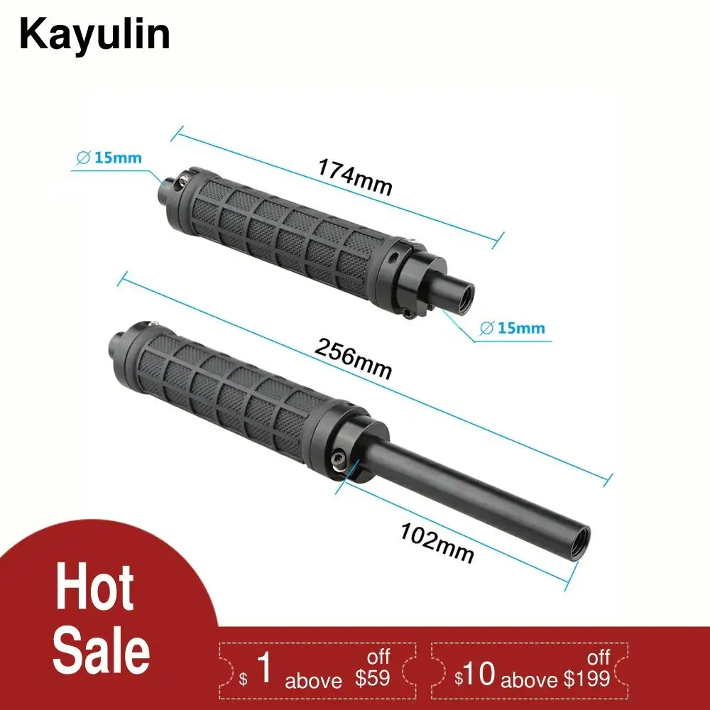 Каюлин резиновая ручка (пара) с любым концом 15 мм стержня для DSLR камеры сделай сам клетка в