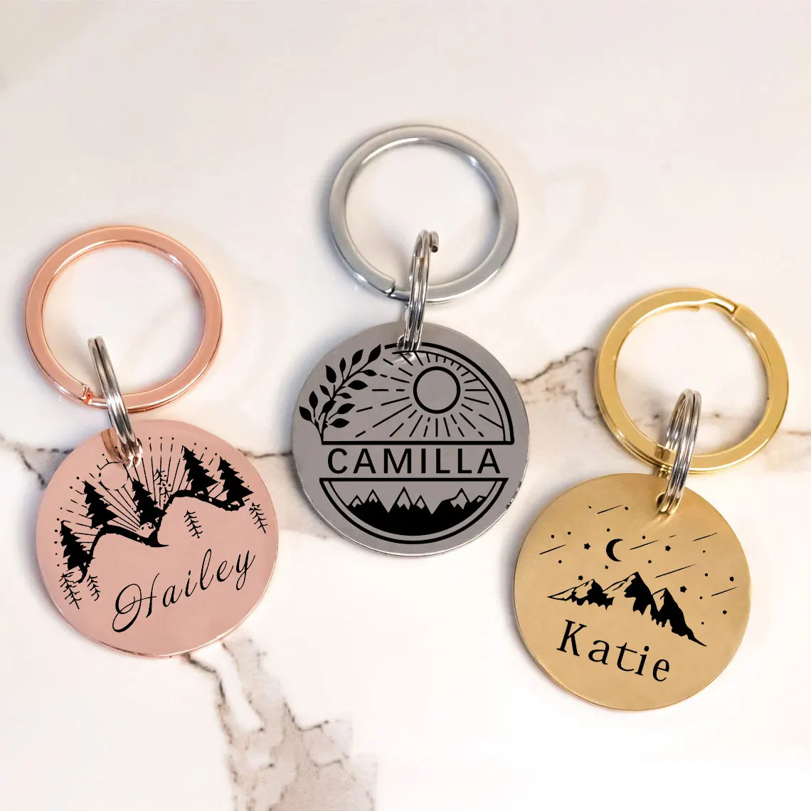 

Бирка для домашних животных с бесплатной гравировкой, персонализированная идентификационная бирка для собак, кошек, щенков, собачьих ошейн...