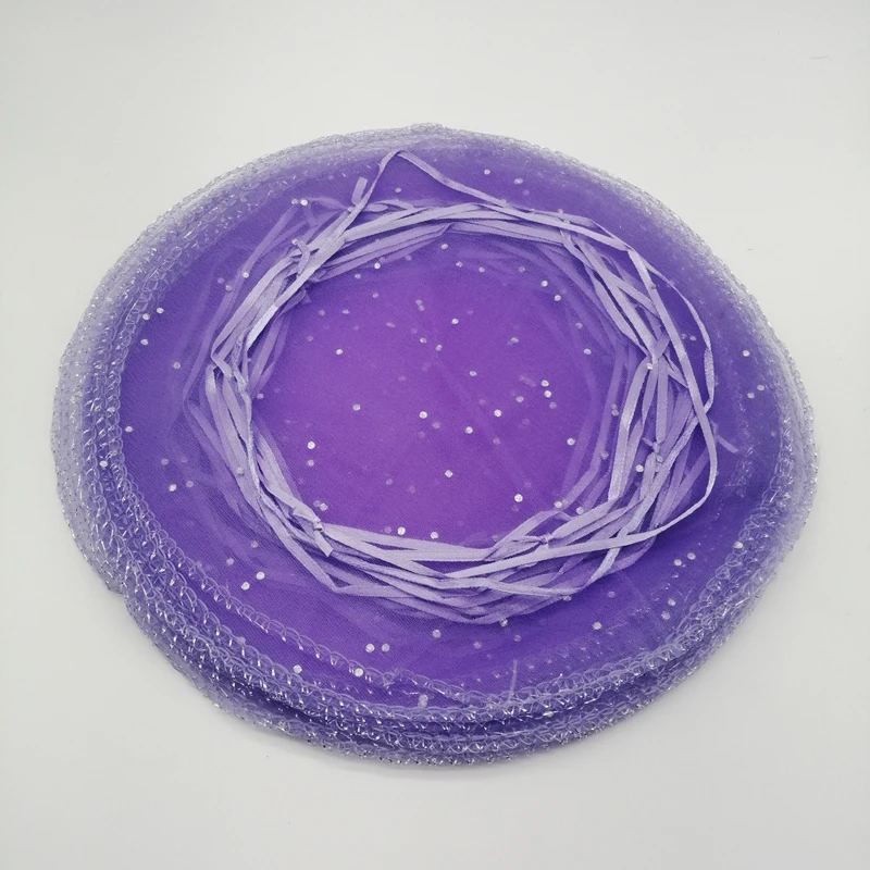 100 шт. круглых подарочных пакетов из органзы ruihaoyu 26-35-40 см