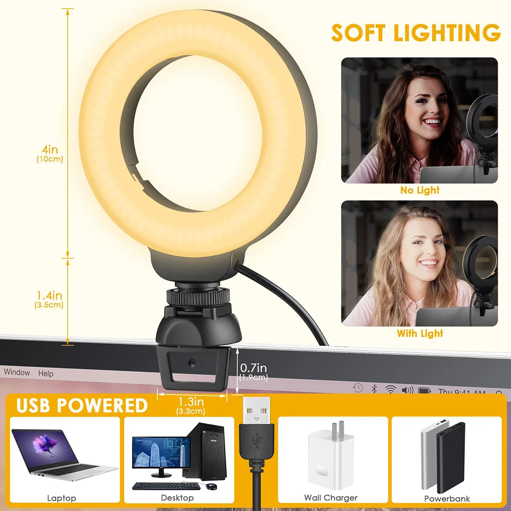 4 светодиодный кольцевой све