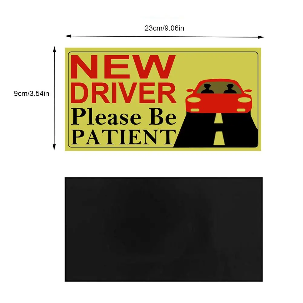 Reflective Magnetic Car Stickers Vehicle Sign Bumper Sticker For New Driver Weatherproof Anti-UV | Автомобили и мотоциклы