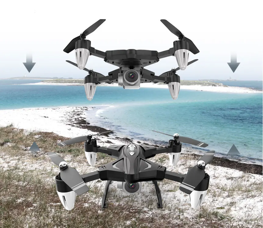 Складной Дрон с камерой Hd высота удержания Квадрокоптер VR Piggyback FPV передача в реальном времени RC вертолет длительный срок службы батареи