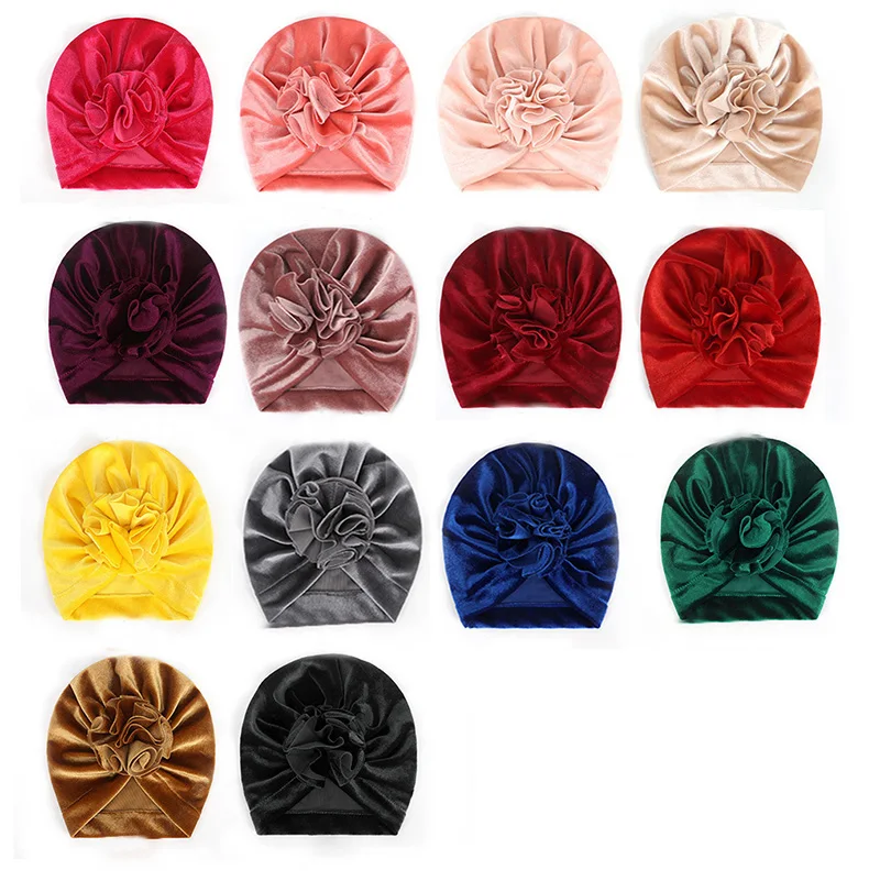 Детская шапочка для девочек тюрбан из хлопка см 16 цветов | одежда и обувь