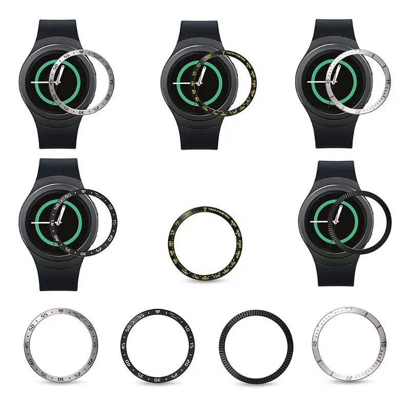 Антицарапина металлический ободок кольцо клейкая крышка samsung Galaxy Watch Active/gear Sport 42