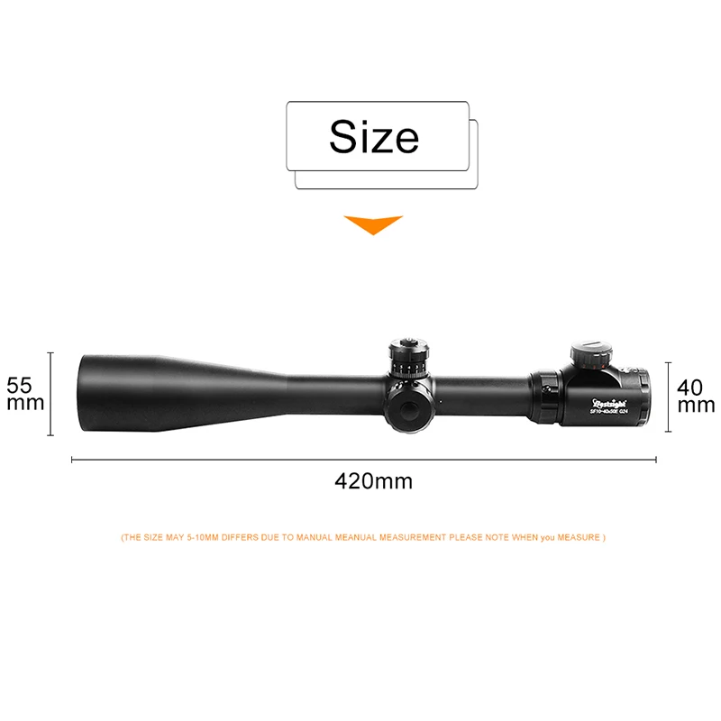 Bestsight 10-40X50 тактический Оптический Снайперский прицел длинный глаз рельеф винтовка прицел полуавтоматическое ружье, вид пистолетного Ария Compressa Охота
