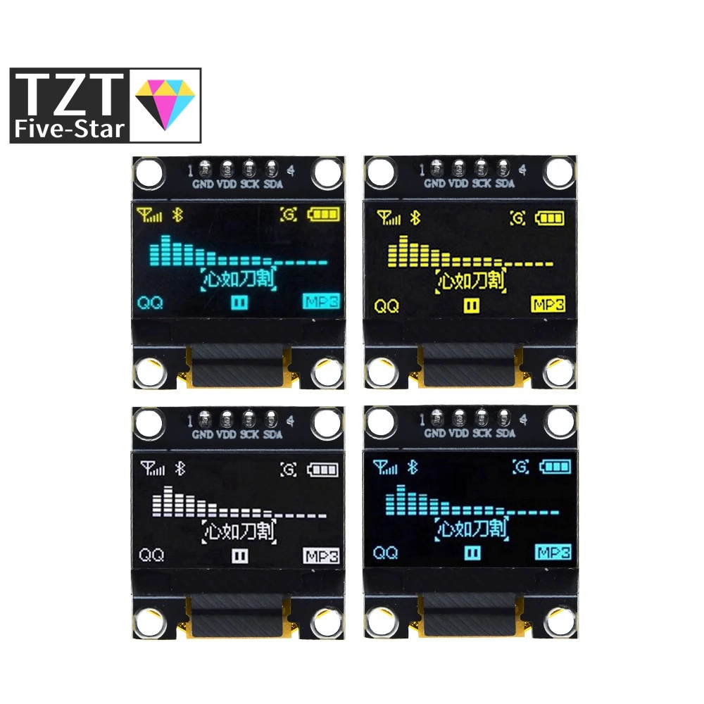 Oled дисплей 0 96 дюйма IIC последовательный белый OLED модуль 128X64 I2C SSD1306 12864 плата с ЖК