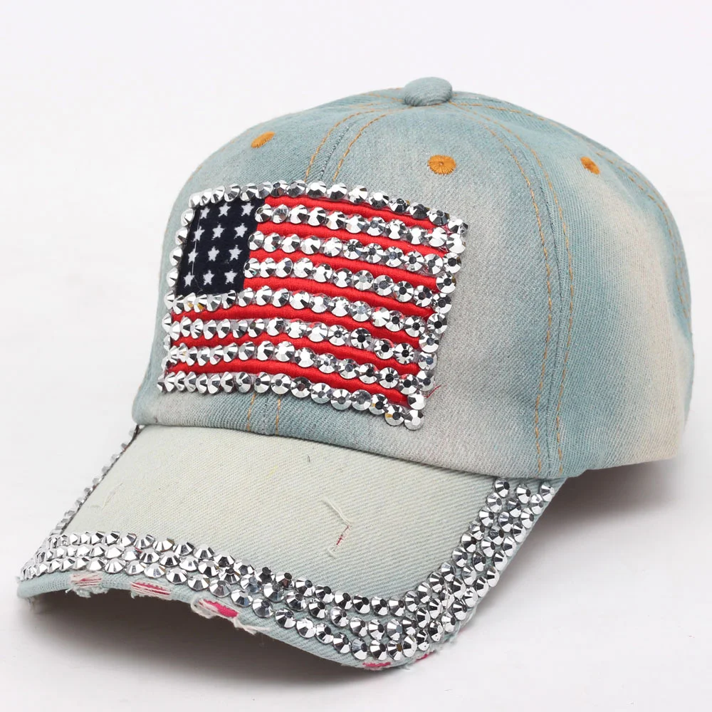 

Vintage Washed Low Profile Distressed Cotton Denim Dad Hat Baseball Cap Adjustable Trucker Unisex Style Headwear