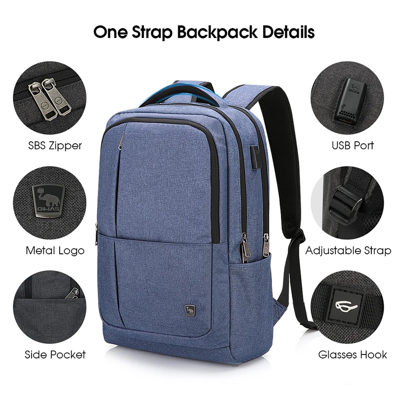oiwas men business backpack 17 inch laptop bag large capacity backpack waterproof fashion bags for male women notebook traveling free global shipping