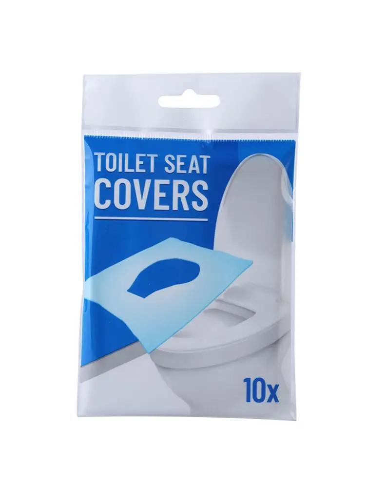 

100pcs Disposable Toilet Seat Cover Mat Portable 100% Safety Toilette Seat Pad For Travel Hotel Bathroom Supplies