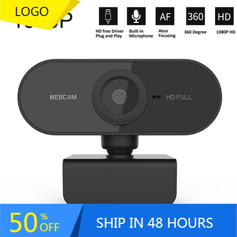 

Full HD Webcam 1080P Computer PC Web Camera with Microphone Rotating Cameras for Live Broadcast Video Call Conference Work