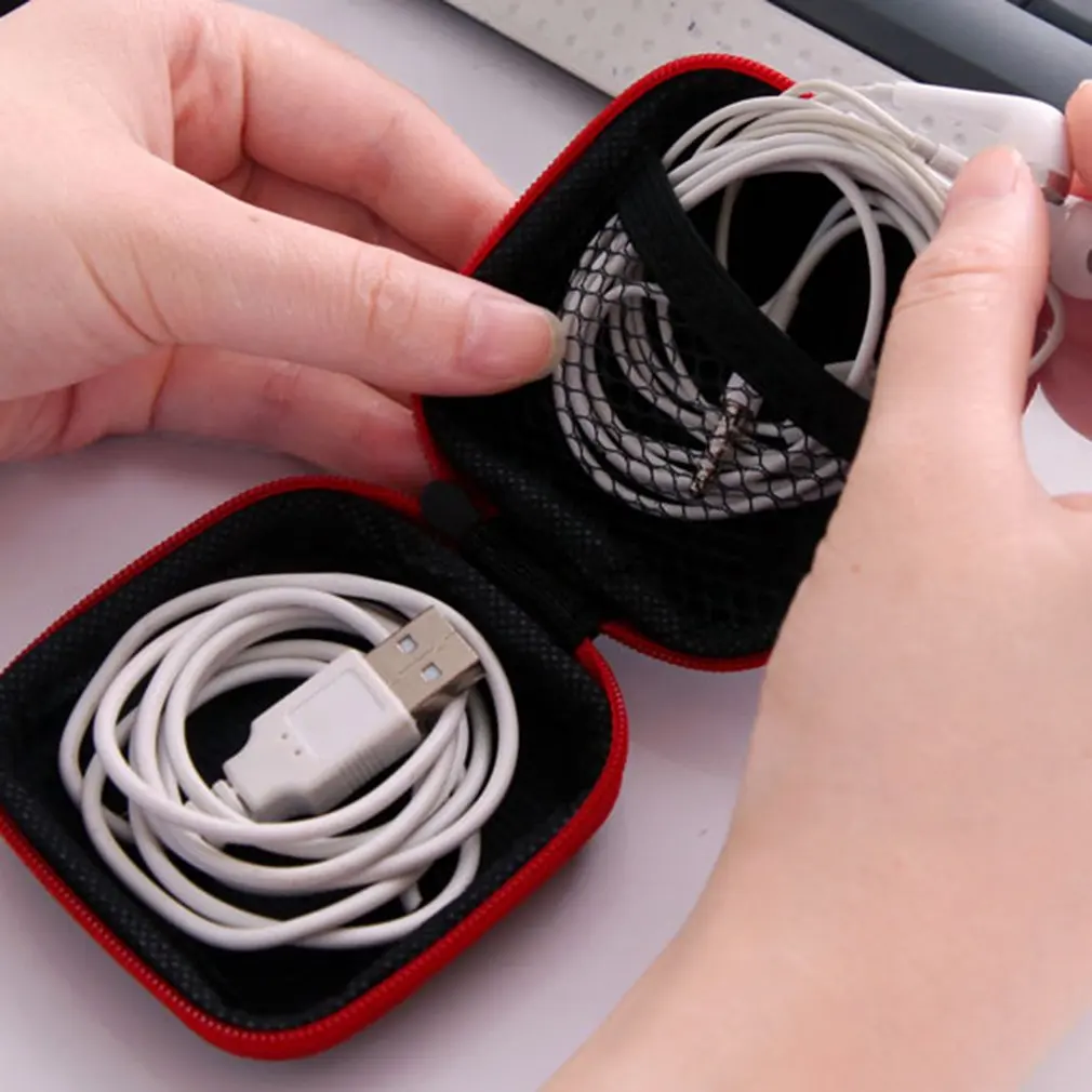 

Portable Mobile Phone Headset Box Mini Power Pack Data Line Protection Bag Box Finishing Digital Disk Storage Box Storage Bag