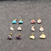 2022 new fashion women bohemian irregularity colorful stone dropping earrings women sexy party ear studs jewelry gifts
