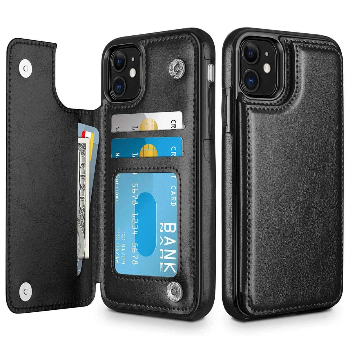 Для iPhone 11 Pro XR XS Max 6s 7 8 Plus SE 2020 чехол-кошелек Роскошный тонкий Премиум кожаный чехол