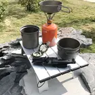 Портативный складной стол для кемпинга на открытом воздухе мебель для офиса компьютерный кровать столы лампа для пикника из алюминиевого сплава ультра легкий складной стол для ноутбука