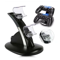 ps4 accessories dual micro usb charger dock joystick ps4 charging station for playstation 4 dualshock4 controller charger stand