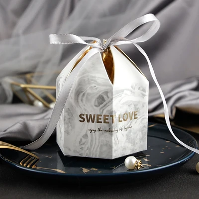 

Wedding Candy Box with ribbon candy packaging boxes wedding souvenirs Birthday Party Christmas Baby shower favors gift box