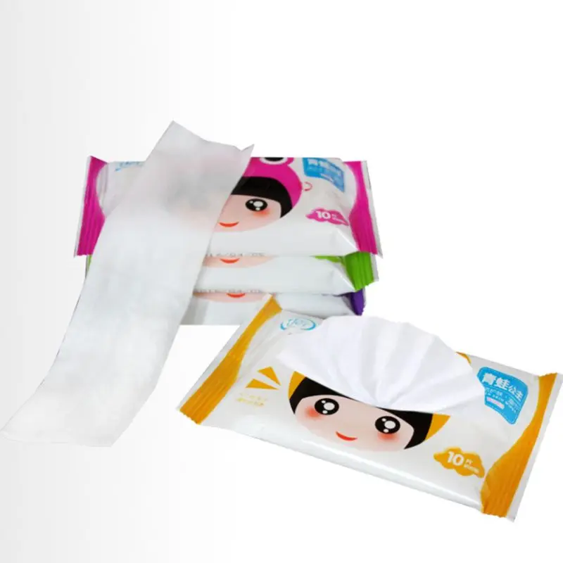 10 шт./пакет одноразовые спанлейс пижамы для детей и взрослых влажные салфетки