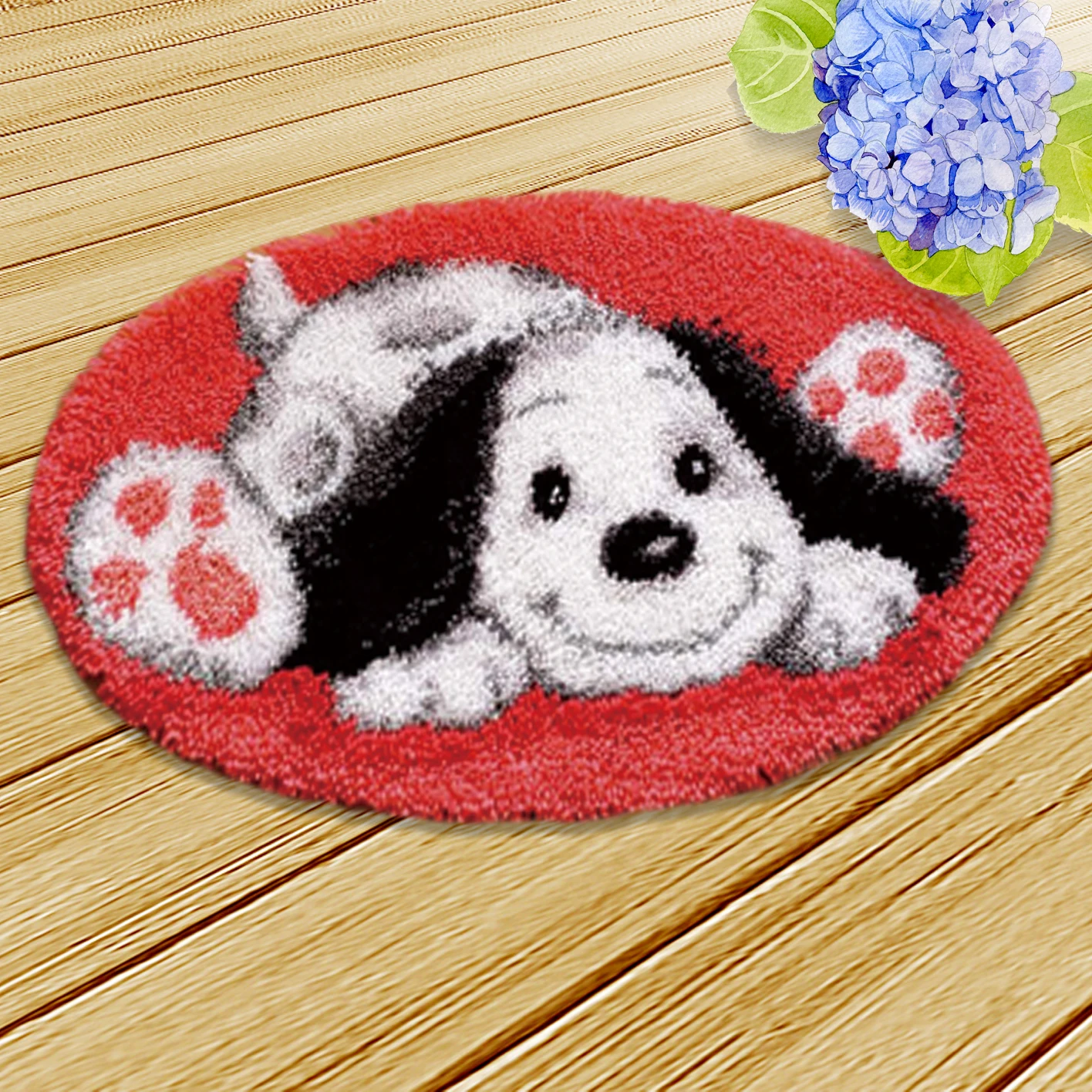 Кошка Собака защелка крюк Kussen Bloem комплект Almofadas Smyrna Knooppakket Klink Haak Kleed Bloemen наборы Diy рукоделие коврик вышивка 3D