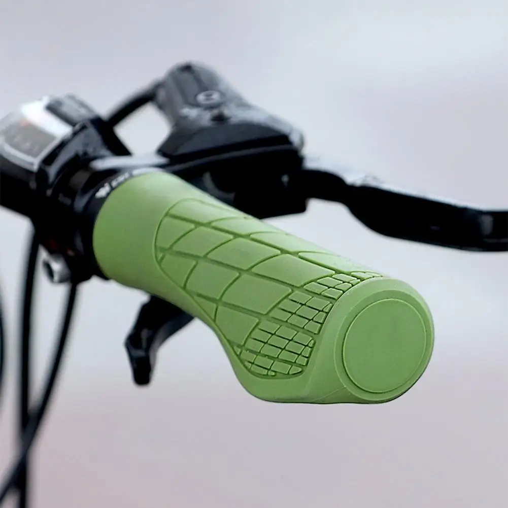 

1 Pair Bike Grip Cover Reduce Shock Anti-Slip Ergonomics Handle Bicycle Soft Rubber MTB Road Shockproof Handlebar for Outdoor