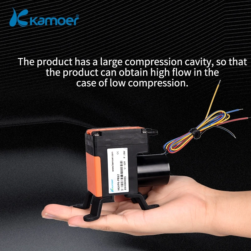 

Kamoer Miniature Diaphragm Vacuum Pump HLVP6 with High Pressure, High Flow Rate, Long Lifetime and Excellent Stable Performance