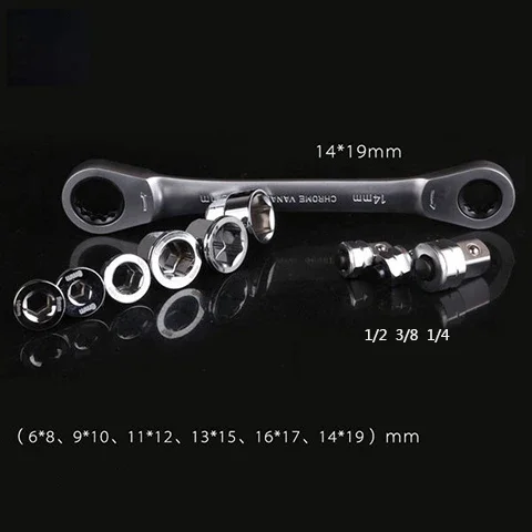 

Ratchet Socket Wrench 15 in 1 Adjustable Socket Wrench Set