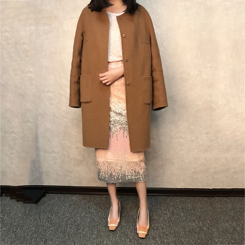 Женская юбка карандаш RealShe с эластичной талией и блестками большого размера для