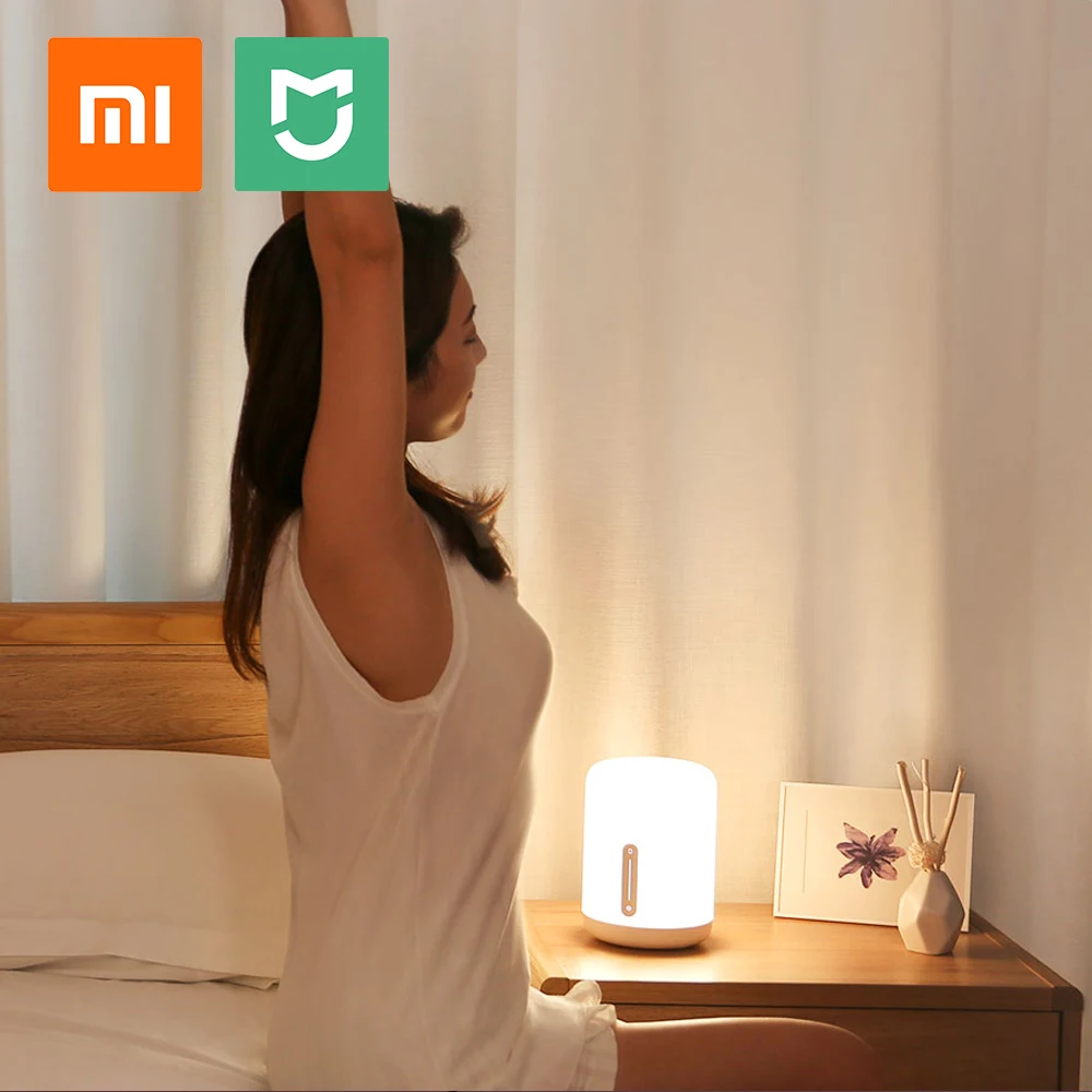 Прикроватный светильник Xiaomi Smart LED RGB Mini настольная лампа Mi home App беспроводной