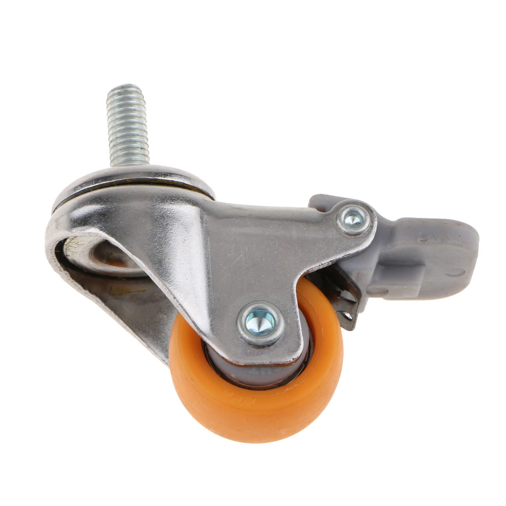 Высококачественный поворотный ролик колеса тележка мебель винт тормоза 1