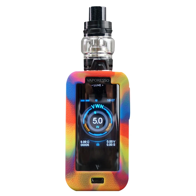 2шт. защитный силиконовый чехол для Vaporesso Luxe 220W Mod Pod Vape текстура Крышка Резиновая кожа Обернуть рукав соответствуют Luxe 220W.